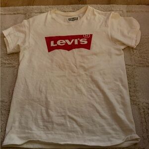 Levi's Red and White Short Sleeve Tee